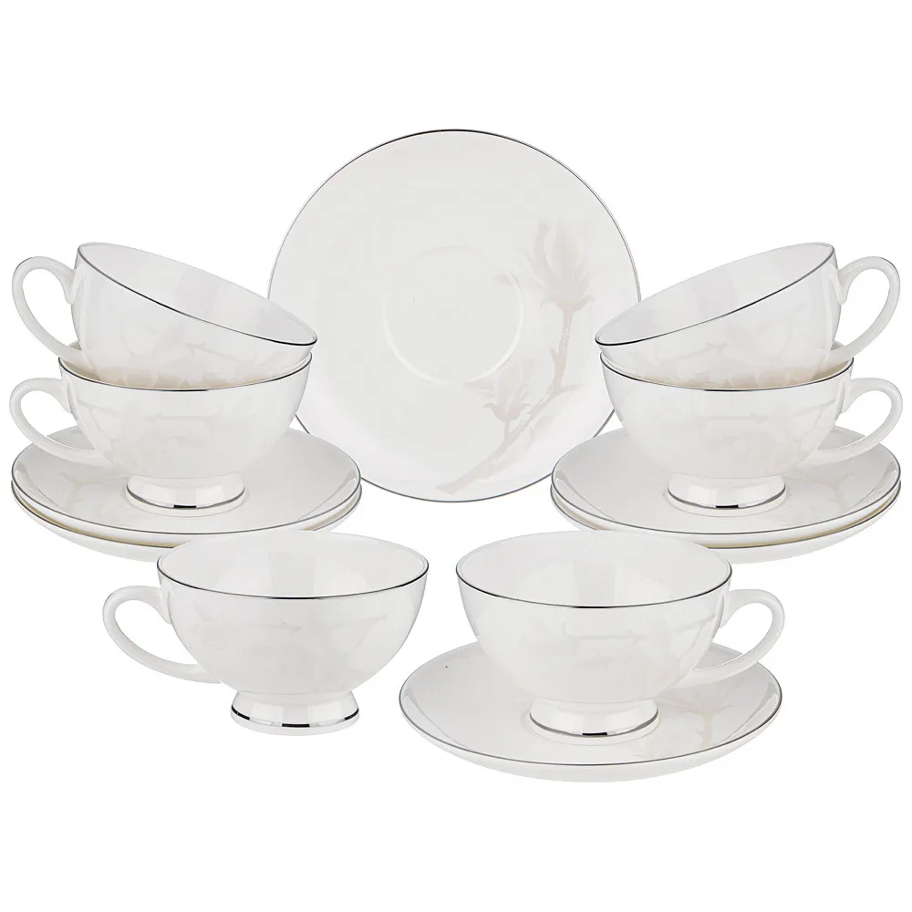 Çay dəsti Lefard Medison, farfor, 6 nəfərlik 12 parça, 250 ml (440-083) — Dining tableware