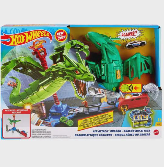 Hot Wheels City vs Robo Beasts 5-8 Air Attack GJL13 — Oyuncaq nəqliyyatı, Bakı