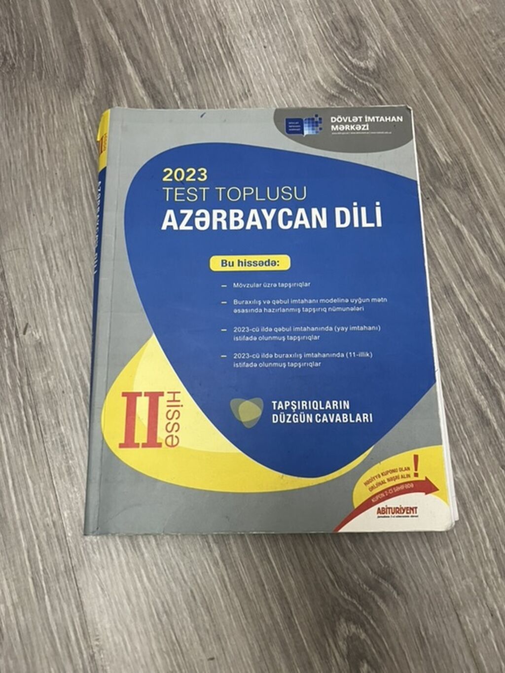 Azərbaycan dili Testlər 8-ci sinif, M.B. Namazov, DİM, 1-ci hissə, 2023 il — Kitablar və jurnallar, Bakı (7)