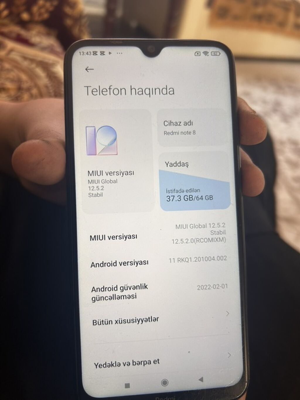 Xiaomi Redmi - Brend: Redmi (Xiaomi) - Rəng: Qara - Arxa tərəf — Elektronika, Bərdə (5)