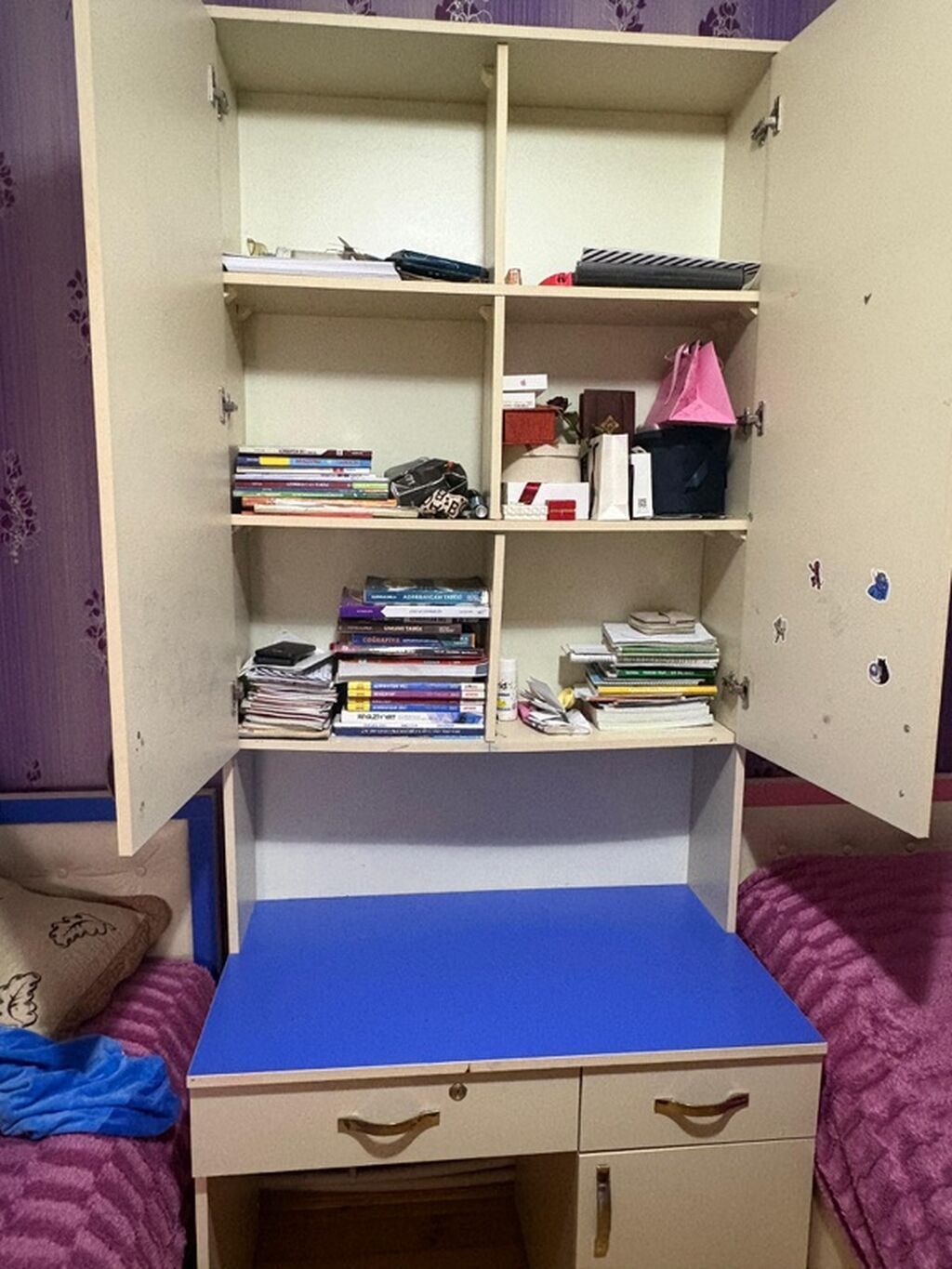Uşaq/şagird üçün funksional yazı masası və üst dolab dəsti - Rəng — Mebel, Mehdiabad (4)