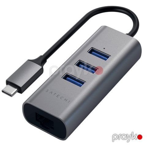USB Hub Satechi USB Type-C 2IN1 ST-TC2N1USB31AM Space Grey — Bakı