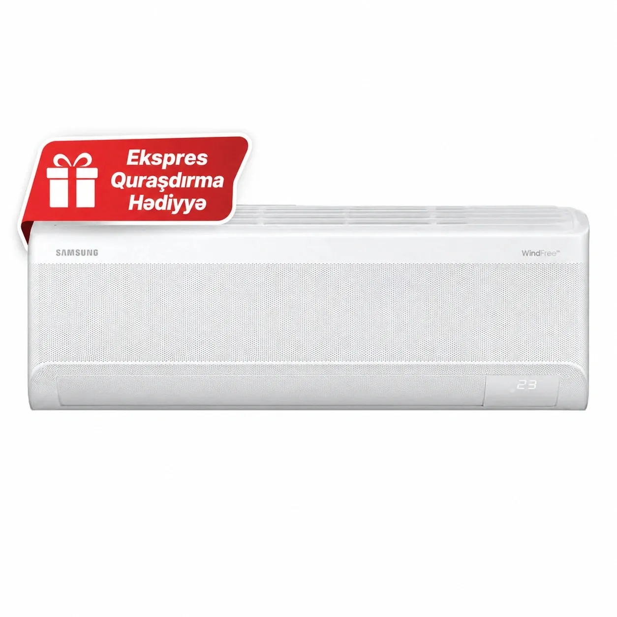 Kondisioner Samsung Bespoke AI WindFree AR60F18C1DWNER-KIT, 18000 BTU, İnverter, 50-60 m2, Wi-Fi — Bakı