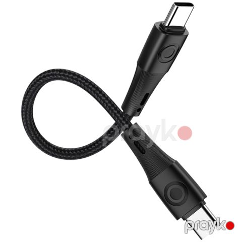 Naqil Euroacs EU-C93 USB Type-C to USB Type-C ACHRKA440420 Black — Bakı