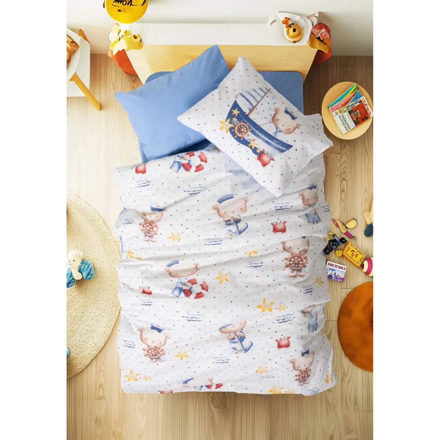Uşaq yataq dəsti Cotton Box Seaman Mavi (8680108079034) — Постельное белье