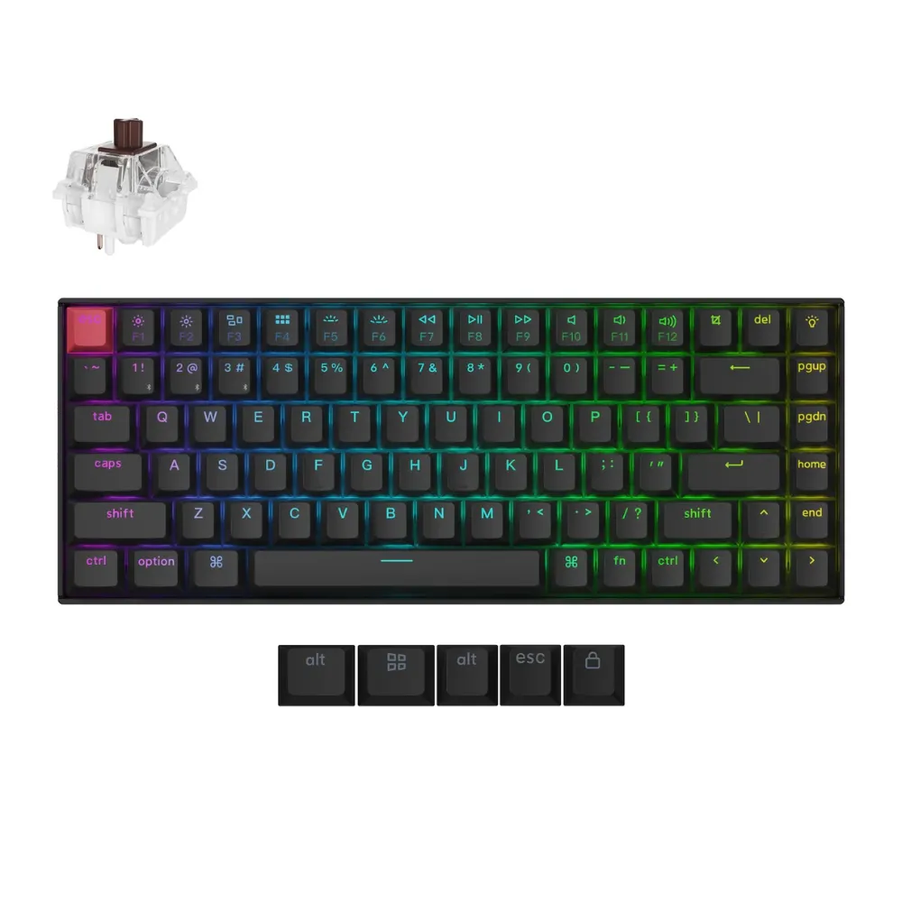 Simsiz oyun klaviaturası Keychron K2 Version 3 RGB Backlight Brown Switch (K2X-B3Z-AZ) — Keyboards & Mice