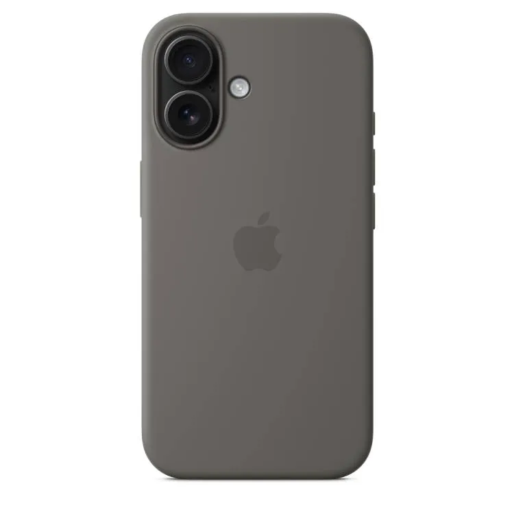 Çexol Apple iPhone 16 Silicone Case with MagSafe - Stone Gray (MYY33ZM/A) — Bakı