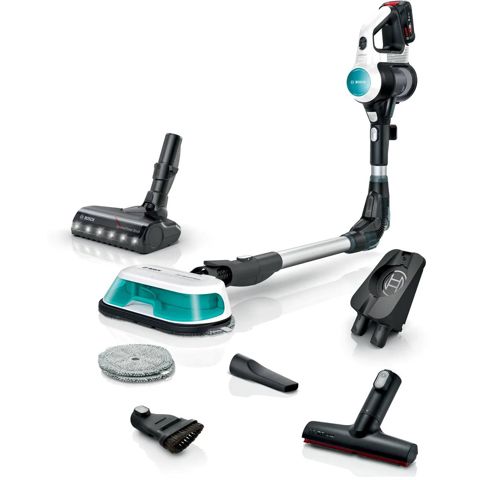 Simsiz şaquli tozsoran Bosch Rechargeable 2-in-1 Vacuum and Mop Unlimited 7 ProHygienic Aqua (BCS71HYG1) — Bakı