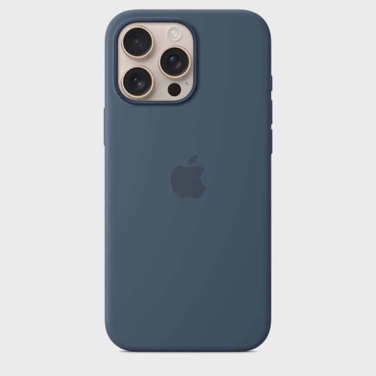 Çexol Apple iPhone 16 Pro Max Silicone Case with MagSafe - Denim (MYYU3ZM/A) — Çexollər, Bakı