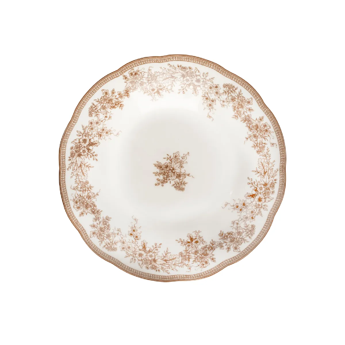 Dərin boşqab Anna Lafarg Burgundy, farfor, 22 sm, 600 ml (ANLAF-HS2511185) — Столовая посуда
