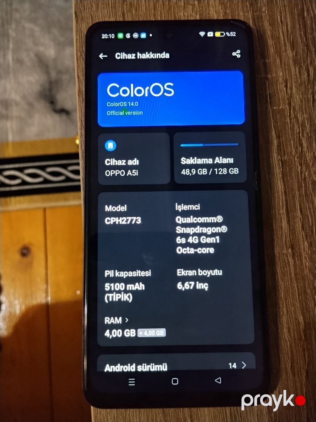 Oppo A5, 128 GB, rəng - Bənövşəyi — OPPO, Sumqayıt (2)