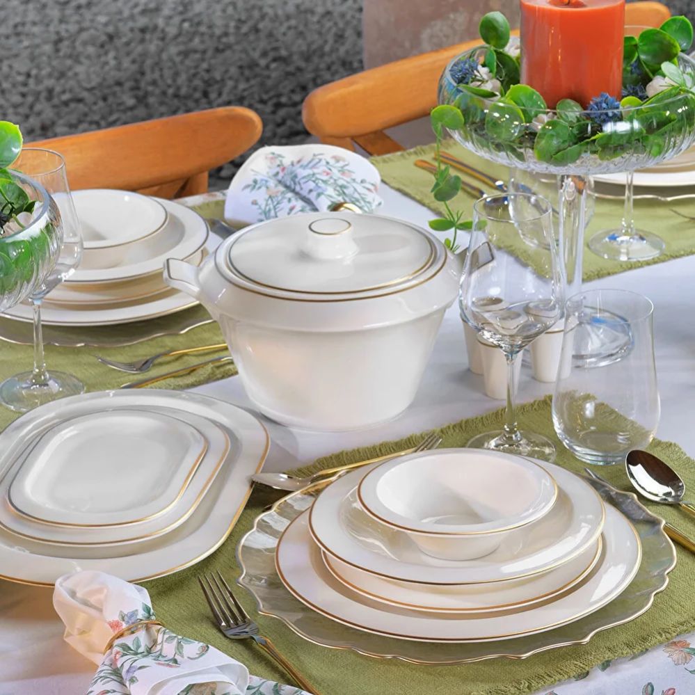 Yemək dəsti Schafer Tilsim Timeless 60 parça Qızılı 8699131790588 — Ev texnikası, Bakı (2)