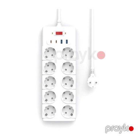 Wiwu 14in1 20W Gan Power Strip 2C+2A+10AC — Bakı