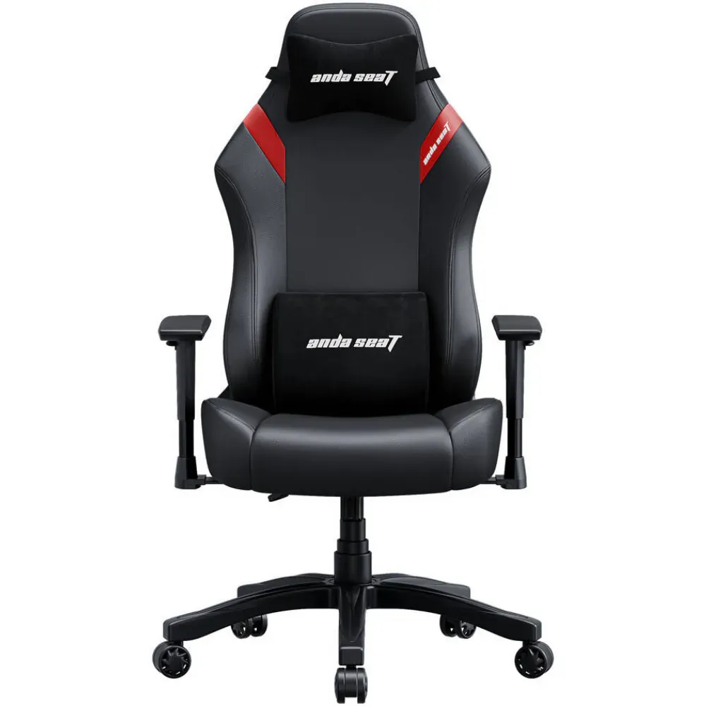 Oyun kreslosu AndaSeat Luna Pro, PVC dəri örtüklü, qara-qırmızı (AD18T-44-BR-PV)