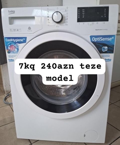 Beko önyükləməli paltaryuyan maşın - Yükləmə həcmi: 7 kq - Enerji — Bakı