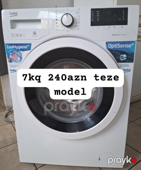 Beko önyükləməli paltaryuyan maşın - Yükləmə həcmi: 7 kq - Enerji