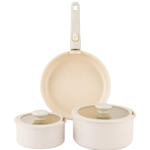 Qazan dəsti Schafer Vision 7 parça Krem 8699131880920 — Bakı