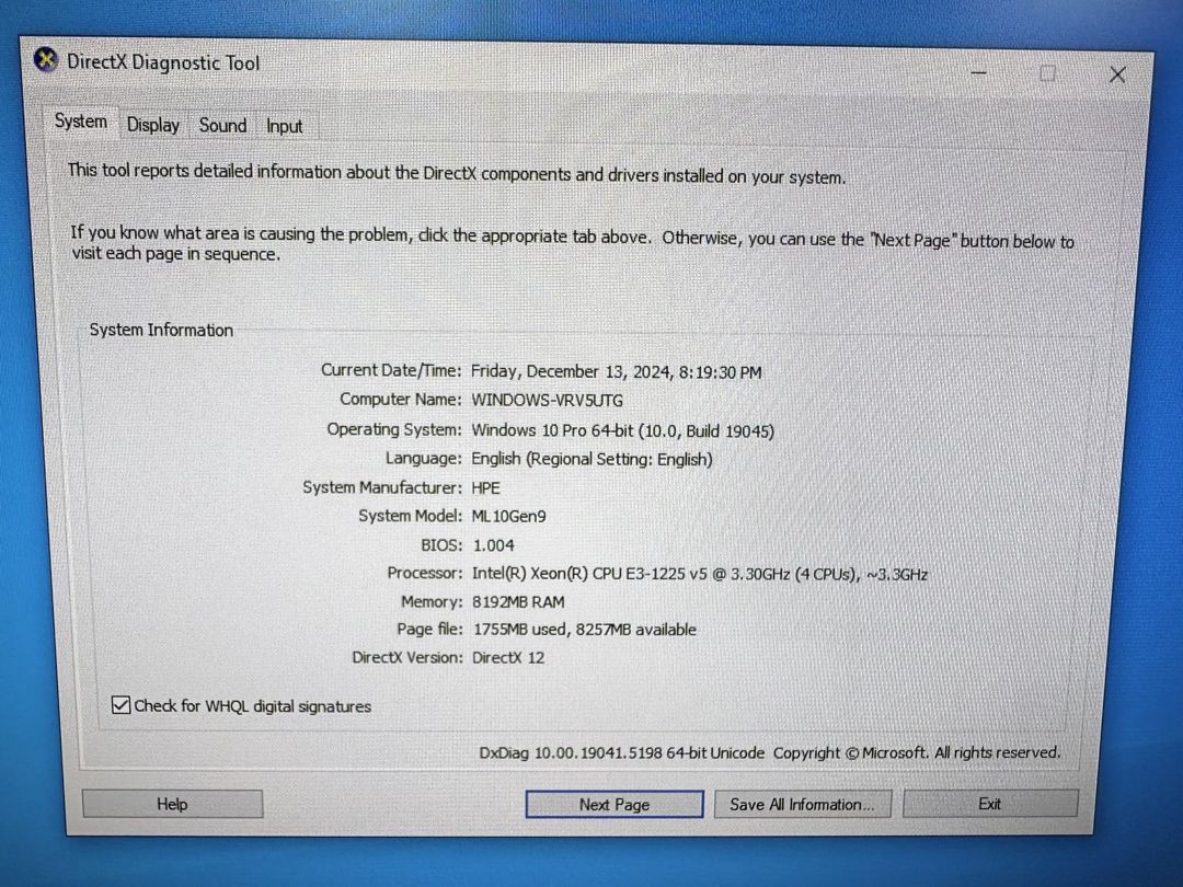 HP ProLiant ML10 Gen9 Server Xeon E3-1225 v5 8GB RAM 240GB SSD — Masaüstü kompüterlər, Bakı (5)