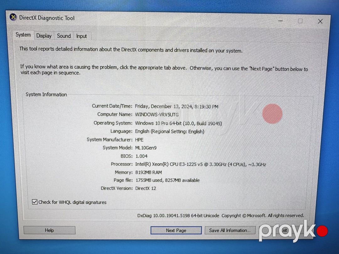 HP ProLiant ML10 Gen9 Server Xeon E3-1225 v5 8GB RAM 240GB SSD — Masaüstü kompüterlər, Bakı (5)