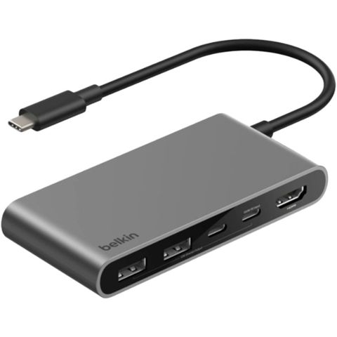 Ötürücü Belkin Usb-c 5in1 Multiport Hub 100W AVC022HQSGY Gray — Bakı