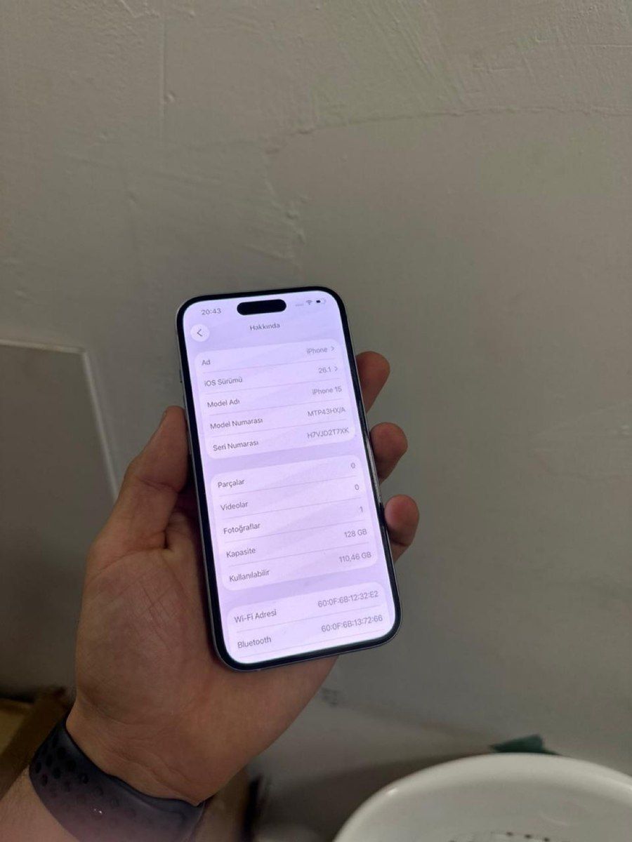 Apple iPhone 15 Blue 128GB/6GB — Smartfonlar, Bakı (3)