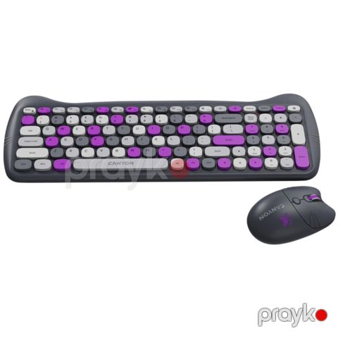 Klaviatura Canyon Combo Violet CNS-HSETW6VT — Bakı