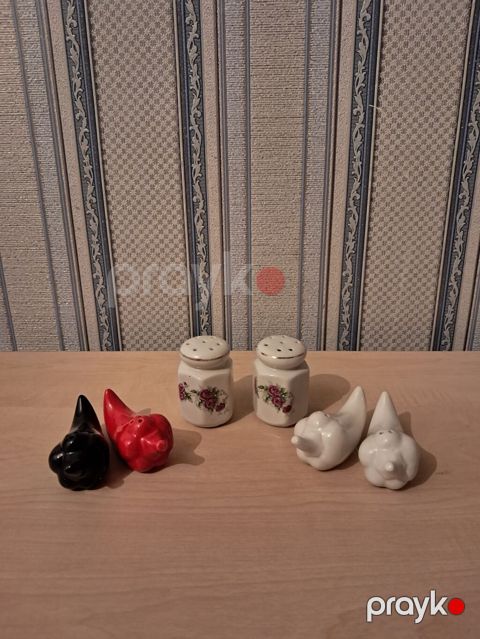 Keramika duz–istiot dəstləri - 3 müxtəlif cütlükdən ibarət — Mingəçevir