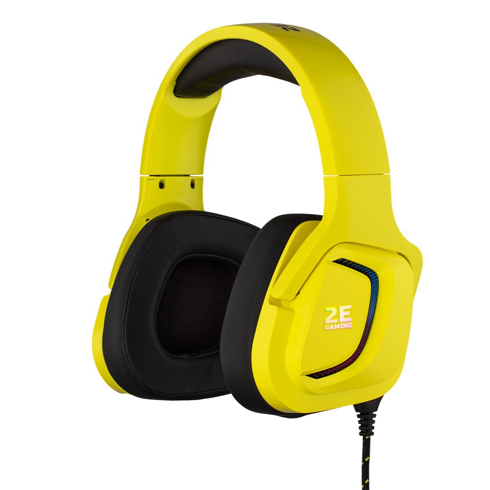Gaming Headset 2E HG340 7.1 Yellow / 2E-HG340YW-7.1 — Kompüterlər və noutbuklar, Bakı (2)