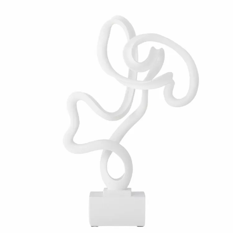 Fiqur Bloomingville Arista Deco Resin White 27,5x44x12 sm — Bakı