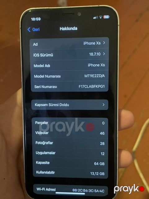 IPhone Xs, 64 GB, Gümüşü
