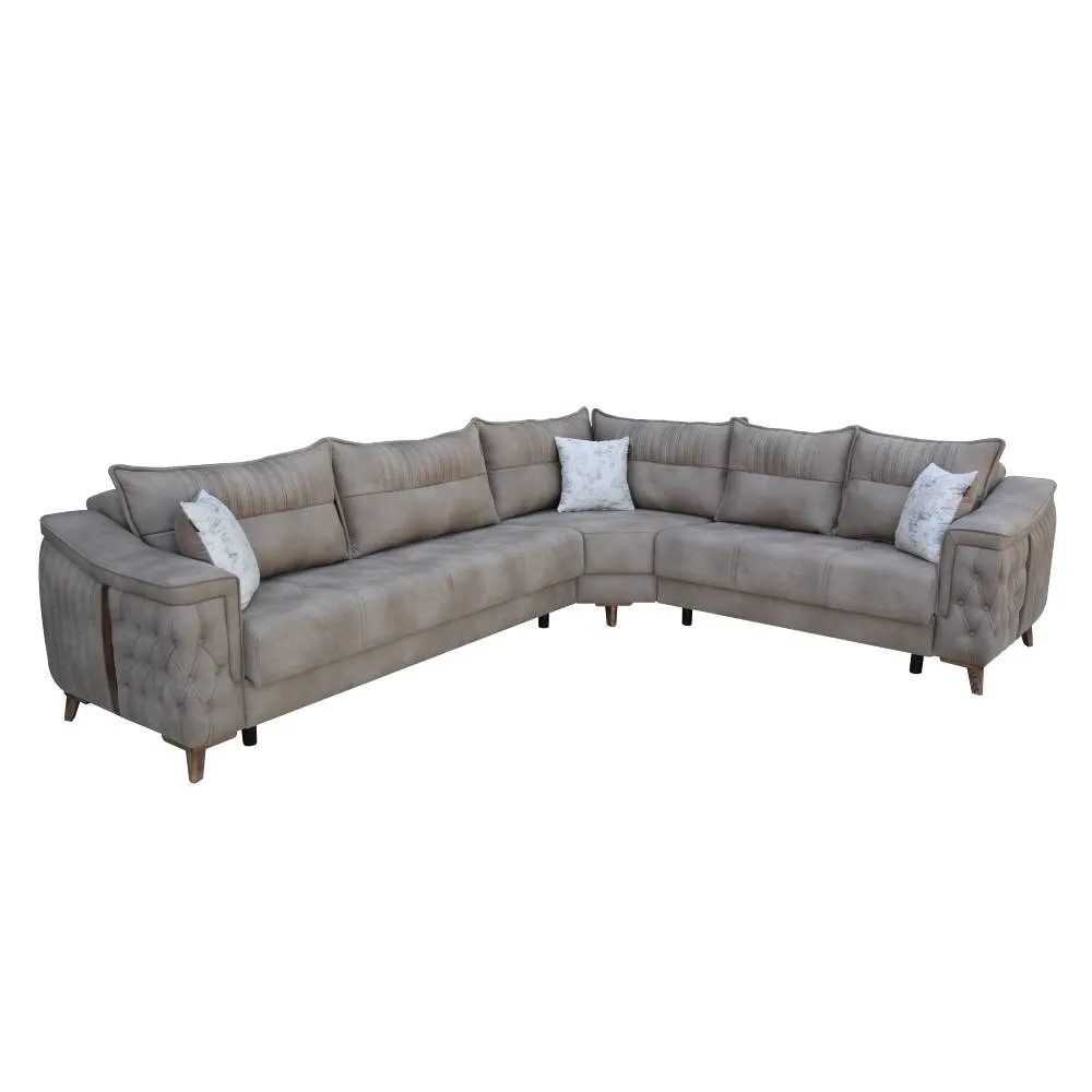 Künc divan Massive Berlin 3+2 327x270 sm - Bella J107 - MM — Divanlər, Bakı