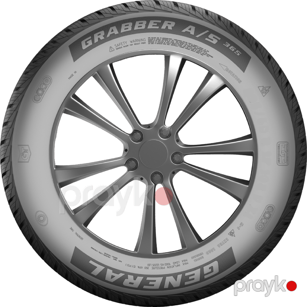 Avtomobil təkəri General Tire Grabber A/S 365 107V XL 235/60R18 (4508810000) — Şinlər, Bakı (3)