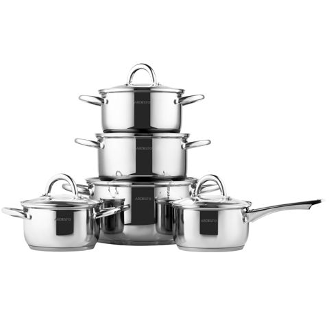 Qazan dəsti Ardesto Gemini Gourmet 10 Parça AR1910GPS — Bakı