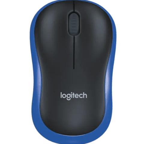 Logitech M185 Mouse Wireless Blue — Bakı