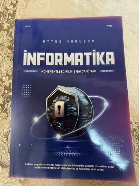 Məhsul: “İnformatika – Konspektləşdirilmiş Qayda Kitabı” Müəllif — Bakı