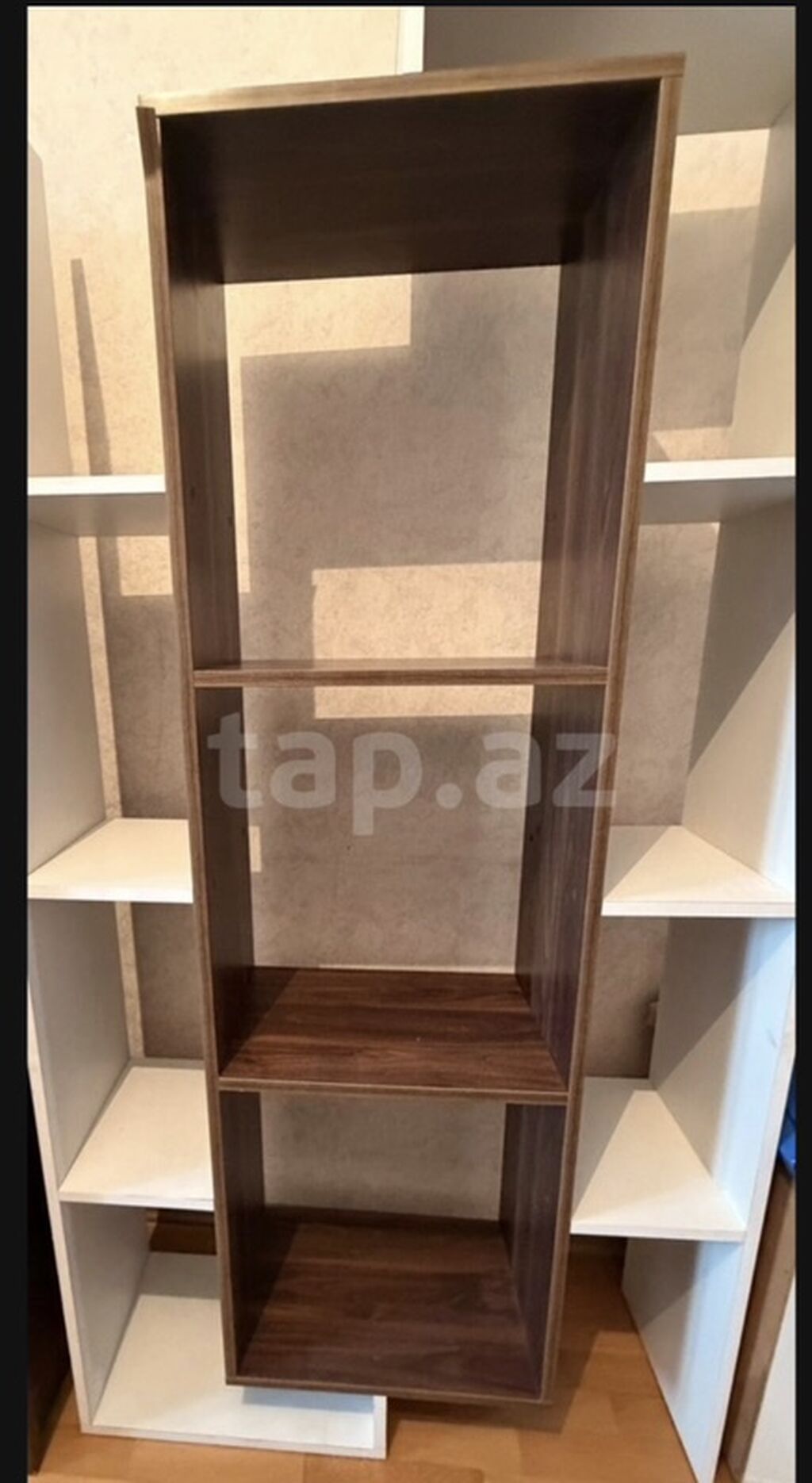 Modul tipli rəf dəsti - Material: laminat/MDFlam (qoz rəngli karkas — Rəflər, Bakı (2)
