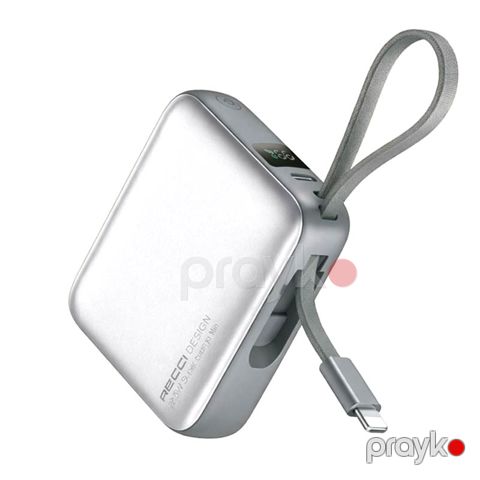 Recci Powerbank RPB-P62 10000mah 22.5w Grey — Bakı