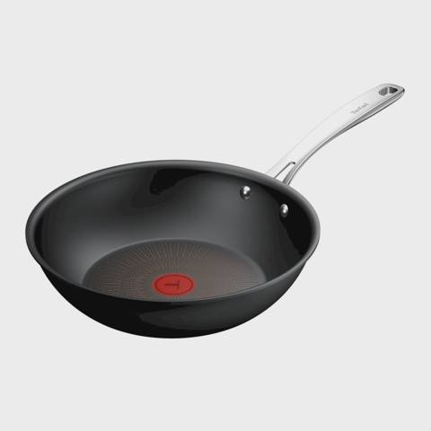 Tava Tefal WOK Excellence+ Fusion Core Titanium Extra Life X9, 28 sm, 3.6 L (2100137730) — Ovqat pishirish idishlari
