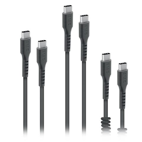 Naqil dəsti SBS USB Type-C to USB Type-C 3×0.5 / 1 / 2 m TEKITCC3IN1K — Bakı