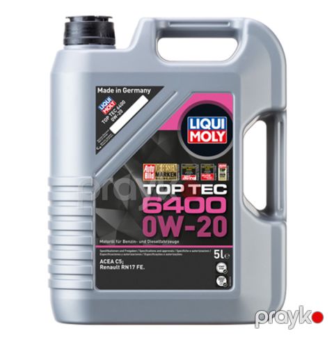 Avtomobil mühərrik yağı Liqui Moly Top Tec 6400 0W-20 5L (21585)