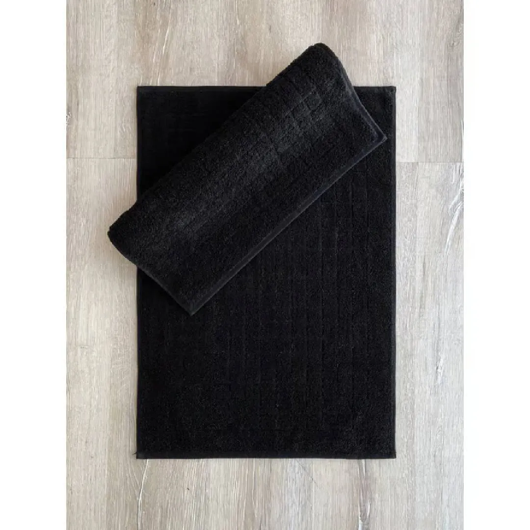 Xalça dəsti Cotton box Qara 50x70 2 ədəd — Bakı
