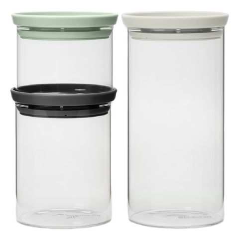 Saxlama qabı Brabantia Jar Sets Round 3 parça 100550 — Bakı