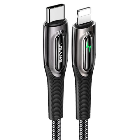 Naqil Usams US-SJ518 USB Type-C to Lightning 1.2 m 20W SJ518USB01 Black — Bakı