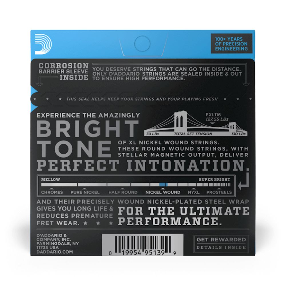 D-Addario EXL116 XL Nickel Wound 11-52 Medium Top/Heavy — Musiqiə alətləri, Bakı (3)