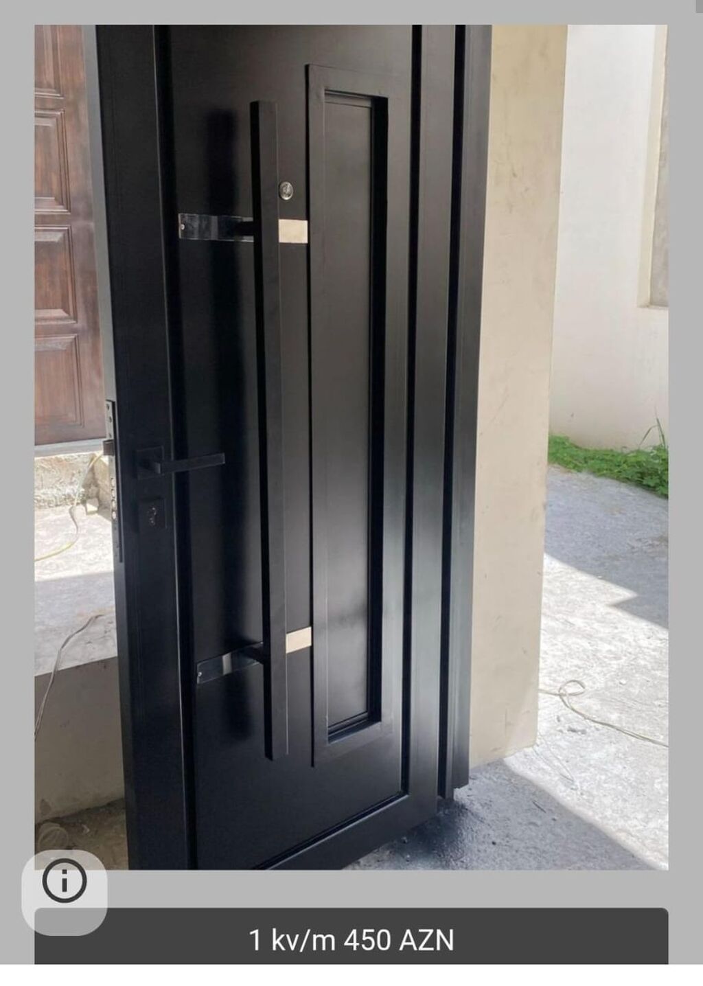 Məhsul: Metal giriş qapısı - Material: qalın metal konstruksiya — Mallar, Saray (2)