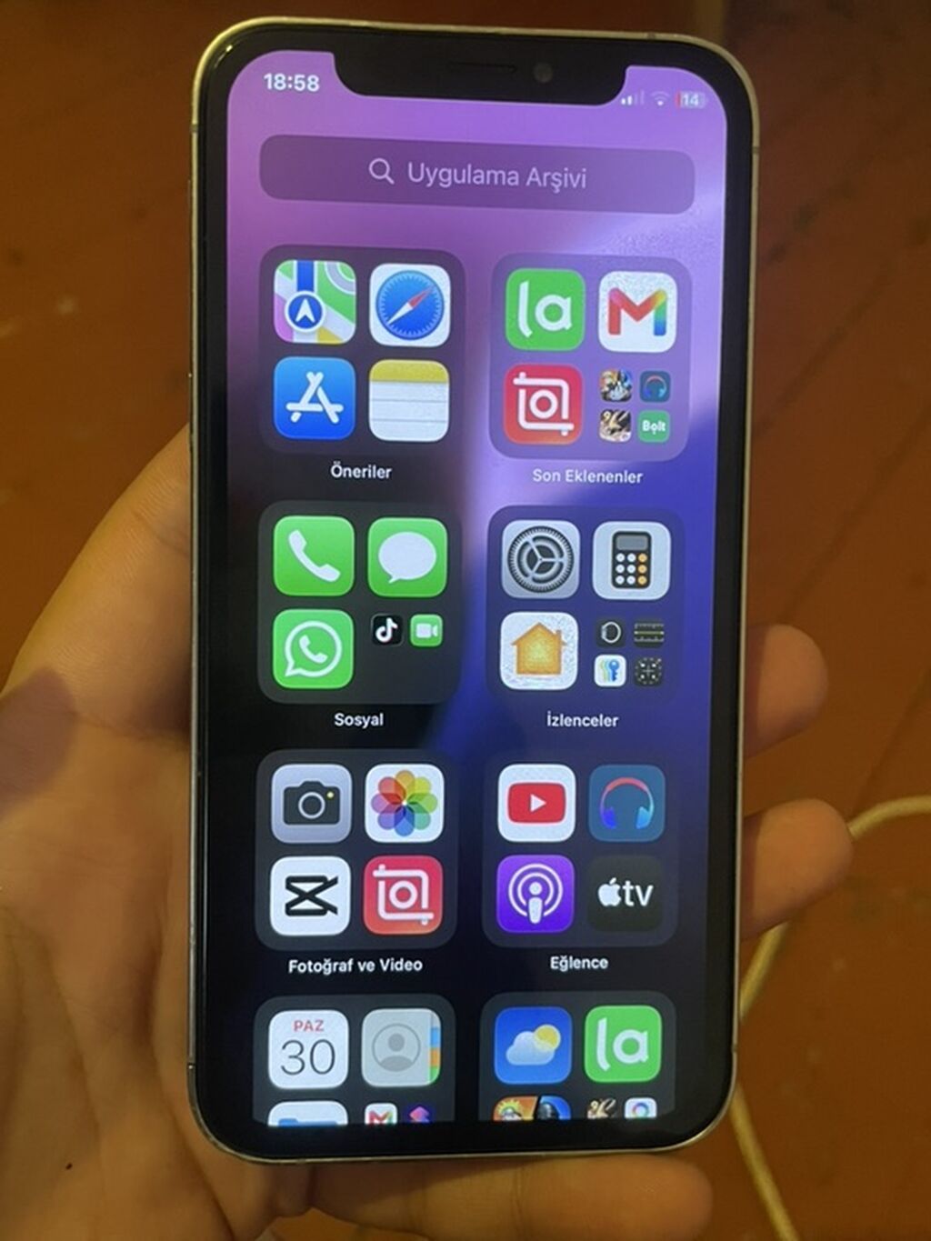 IPhone Xs, 64 GB, Gümüşü — Apple iPhone, Bərdə (3)