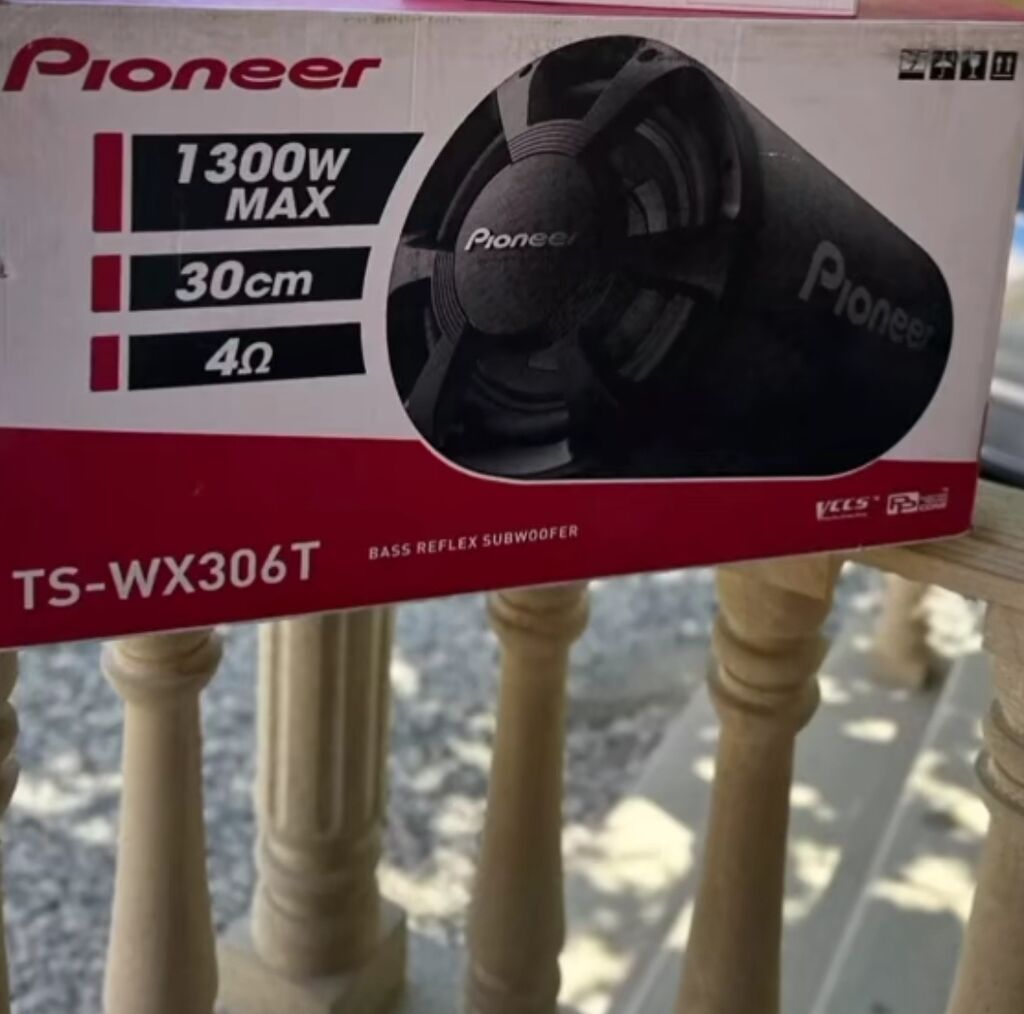 Pioneer TS-WX306T bas refleks subwoofer - Güc: 1300W MAX - Ölçü: 30 — Elektronika, Bakı (3)