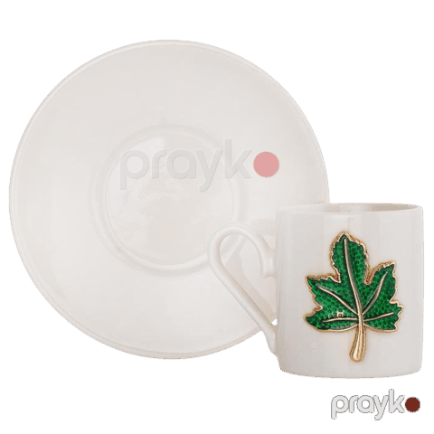 Qəhvə üçün fincan dəsti Schafer Zyra Leaf 8 parça 8699131884348 — Bakı