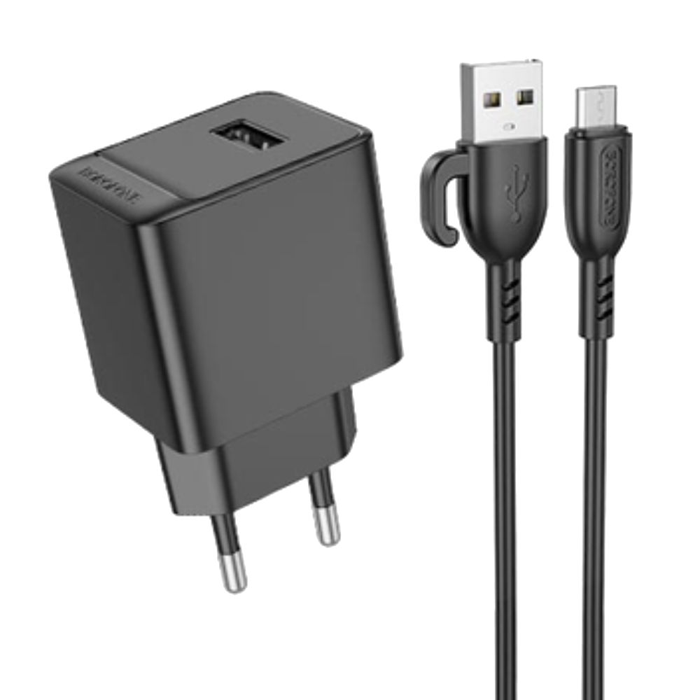 Adapter Borofone BAS11A microUSB Black — Mallar, Bakı (3)