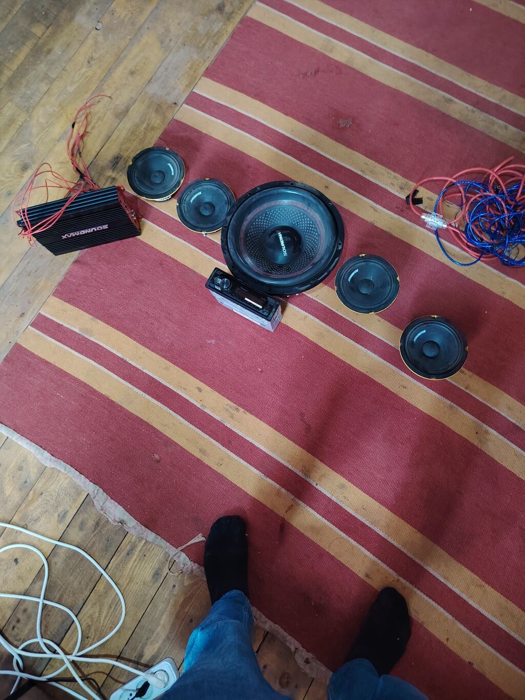 Avtomobil üçün audio dəst Tərkib: - Soundmax gücləndirici (amplifier) — Elektronika, Beyləqan (3)